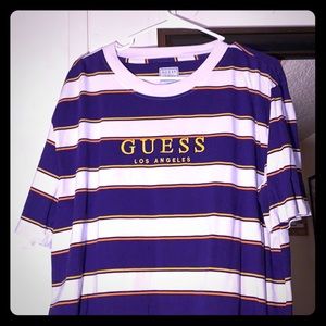 Purple/Gold Striped Guess